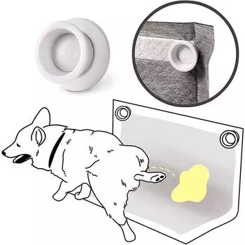 Dogpeepadholder Pet Cleaning Beauty Urine Bracket Pet Urine Stickers Pet Supplies White (set of 2)