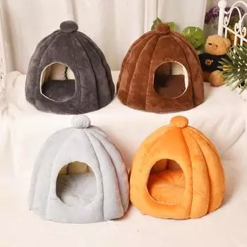 Dogs Beds Cat s House Space Goods Indoor Accessories Monkey Shape Pets Anti-Stress Cave Puppy Rabbit Animals Supplies S 38X32CM темно серый