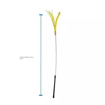 [Dogtail Grass Cat Teaser] Long Brush Holder Feather Simulation Wheat Funny Cat Handy Gadget Scratch-Resistant Bite-Resistant Pet Supplies Artificial Wheat Ears One Pack