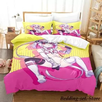 doHna doHna Комплект постельного белья Single Twin Full Queen King Size Комплект постельного белья Adult Kid Bedroom Duvetcover Sets Anime Parure de lit Bed 70x133cm 2pcs