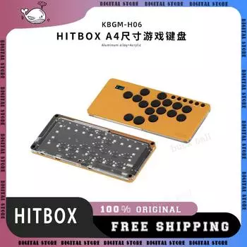 Doio Hitbox Kbgm-H04 игровая клавиатура Street Fighter Six Rocker RGB настраиваемая киберспортивная клавиатура из алюминиевого сплава с поддержкой переключателя PS5 розовый
