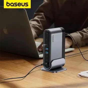 Док станция Baseus 17 в 1 Gen2 17-in-1 серый