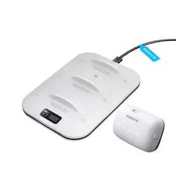 Док-станция BOBOVR BD3 Super Charger Dock мощностью 30 Вт и один аккумулятор BOBOVR B100 емкостью 10000 мАч для серии BOBOVR серебряный