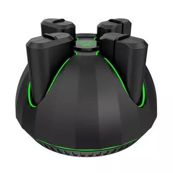 Док-станция для быстрой зарядки геймпада Xbox One 4 в 1 с 4 аккумуляторами емкостью 1100 мАч для XB 10*10*6cm чёрный