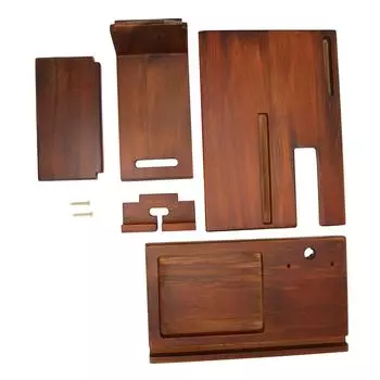 Док-станция для телефона, деревянная многофункциональная подставка для ключей, держатель для хранения очков для рабочего стола