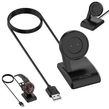 Док-станция для зарядки USB, 1 м, подставка для зарядного устройства для Amazfit T-Rex/GTR 42 мм/47 мм/GTS