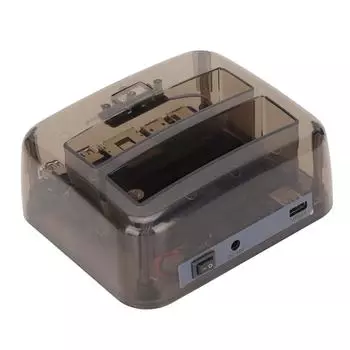 Док-станция для жесткого диска USB3.0 - IDE SATA 6 Гбит/с с двумя отсеками для внешнего жесткого диска, док-станция переменного тока US Plug