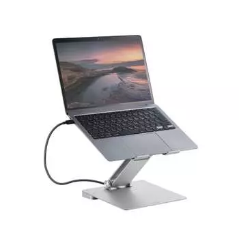 Док-станция ELECOM USB-C Hub 6-в-1 для ноутбука, подставка для планшета, поддерживает до 16 дюймов, совместима с PD, блок питания мощностью 100 Вт, совместима с Window