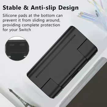 Док-станция LinYuvo TV для Switch/OLED, адаптер HDMI для телевизора 4K/1080P, складная зарядная док-станция для Switch с высокоскоростными портами USB 3.0 чёрный