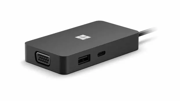Док-станция Microsoft Travel Hub, легкий HDMI-аксессуар для проводной локальной сети, совместимый с Windows, Mac, Android, Chrome, Surface, USB-C, SWV-00006