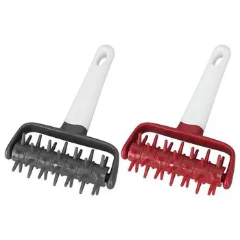 Докер-ролик для теста для пиццы предотвращает образование пузырей, плотный инструмент для стыковки пиццы с шипами для домашней кухни чёрный