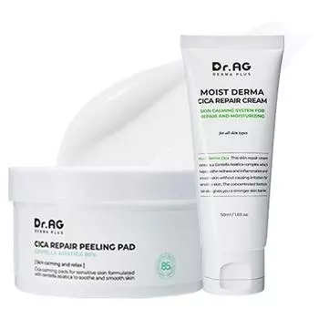 Доктор. Age Cica Repair Peeling Pad 40p + Cica Repair Cream 50мл, 1 комплект