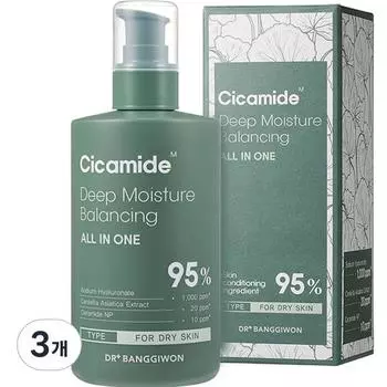 Доктор. Bang Gi-won Cicamine Deep Moisture Balancing All-in-One, 300мл, 3 шт, лучшая мужская косметика Кореи