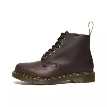 Доктор. Ботильоны Martens 101 Crazy Horse Leather Ankle Boot темно-коричневые унисекс-кеды 27761201 43