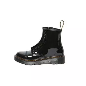 Доктор. Ботинки Martens Sinclair Bex из лакированной кожи Юниор Черные Детские Кроссовки 27237001 33
