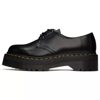 Доктор. Черные кроссовки унисекс Martens 1461 Smooth Leather на платформе 25567001