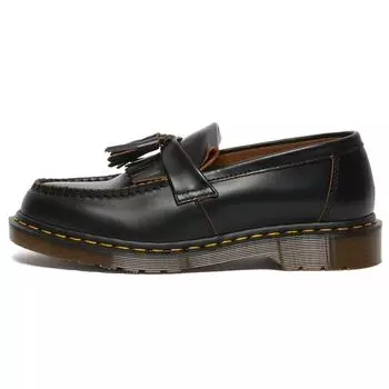 Доктор. Черные кроссовки унисекс Martens Adrian Vintage с кисточками Quilon 26891001 37