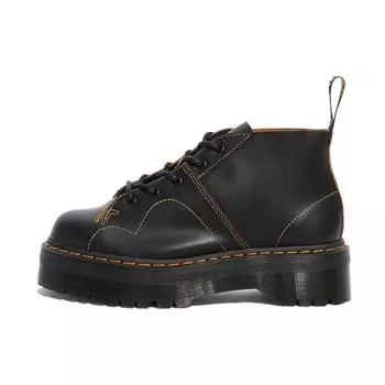 Доктор. Черные кроссовки унисекс Martens Church на платформе Monkey Boot 25357001