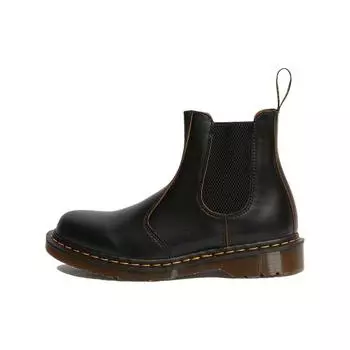 Доктор. Черные мужские кроссовки Martens 2976 Vintage Chelsea Quilon 25747001