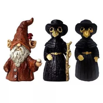 Доктор чумы курильница глаза будут дымить орнамент ручной работы ремесло комната йоги настольный орнамент из смолы для украшения дома A