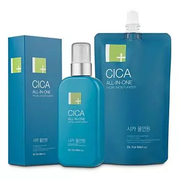 Доктор. для мужчин Cica Men s All-in-One Lotion + Refill, 1 набор, 200 мл