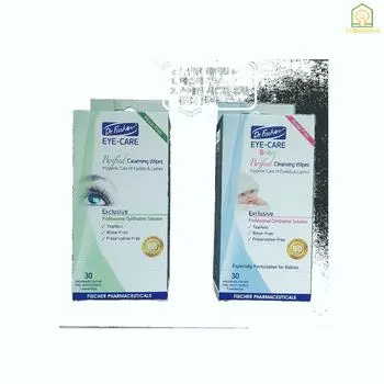 Доктор. Fisher Eye Care Очищающее средство для век Очищающее средство для век Очищающее средство для глаз Очищающее средство для глаз Для взрослых/детей 30 листов/упаковка, для взрослых