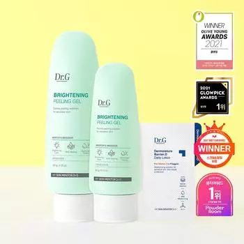 Доктор. G Brightening Peeling Gel 120g Специальный набор (Пилинг-гель 60 г + ежедневный лосьон Barrier D 2 мл)