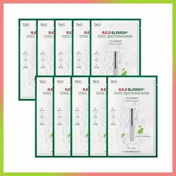 Доктор. G Red Blemish Cool Успокаивающая маска для лица 10 листов