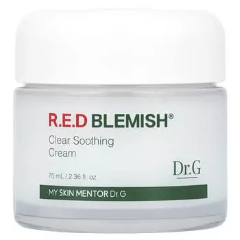 Доктор. G, Red Blemish, Прозрачный успокаивающий крем, 70 мл (2,36 жидких унций)