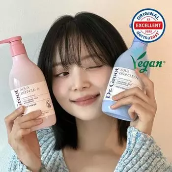 Доктор. Groot Aqua Deep Clean Шампунь против выпадения волос 330 мл, выберите 1 из 2 типов (для жирной кожи головы/для зудящей кожи головы) For oily scalp