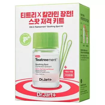 Доктор. Jart Control A Tea Treatment Soothing Spot 15 мл + набор ватных тампонов 30 шт., 1 комплект