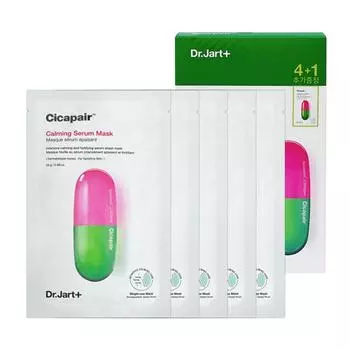 Доктор. Jart Mask Pack Успокаивающая сывороточная маска 1 коробка, 5 листов