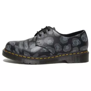 Доктор. Кроссовки унисекс Martens 1461 Distorted Leopard Print Черные 27686001 37
