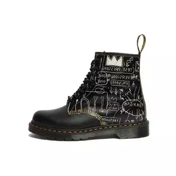 Доктор. Кроссовки унисекс Martens Jean-Michel Basquiat x 1460 Beat Bop Черно-белые 26319009