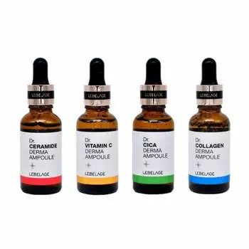 Доктор Лебелаж. Керамид, коллаген, Cica, витамин C Дерма Ампула 30 мл (18 вариантов) Collagen x 1PCS