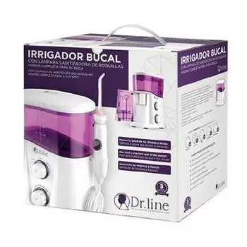 Доктор. Линия Dr Line Irrigador Bucal Con Lampara Sanitizadora De Boquillas Clarben