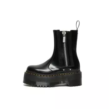 Доктор. Martens 2976 Max Leather Platform Chelsea Boot Черные женские кроссовки 26903001 38