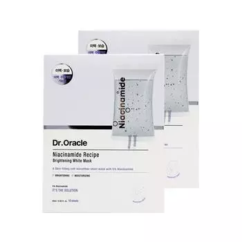 Доктор. Маска Oracle Niacinamide Recipe Pack 25 мл, 10 упаковок, 2 упаковки