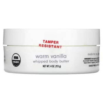 Доктор. Mercola, Ola Botanicals, взбитое масло для тела, теплая ваниль, 4 унции (113 г)