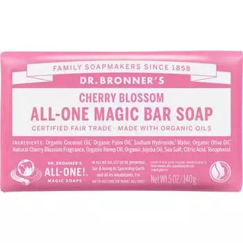 Доктор. Мыло Bronner Magic Вишневый цвет 140г