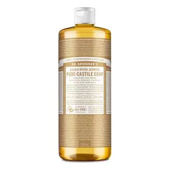 Доктор. Мыло для душа Sandalwood Jasmine Pure Castile Soap от Bronner s, 950 мл, 1 шт.