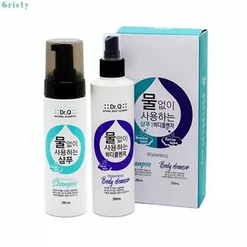 Доктор. Набор для мытья тела сухим шампунем Q Waterless
