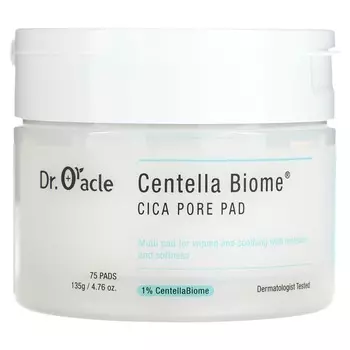 Доктор. Oracle, Centella Biome, Cica Pore Pad, 75 листов, 135 г (4,76 унции)