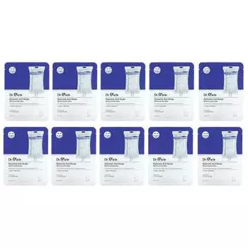 Доктор. Oracle, Hyaluronic Acid Recipe, увлажняющая синяя маска красоты, 10 листов, 25 мл (0,84 жидких унции)