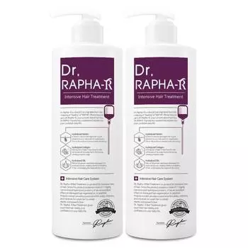 Доктор. Raphael Protein Treatment Цветочно-мускусный аромат для поврежденных волос, 1 л, 2 шт.