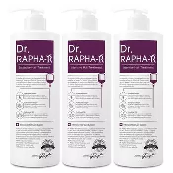 Доктор. Raphael Protein Treatment Flower Musk Fragrance для поврежденных волос, 1 л, 3 шт.