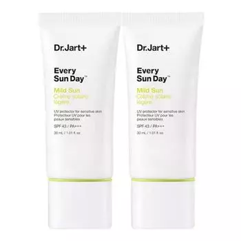 Доктор. Солнцезащитный крем Jart Every Sun Day Mild Sun SPF43 PA+++, 30 мл, 2 шт.