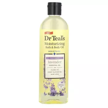 Доктор. Teal s, Увлажняющее масло для ванны и тела, лаванда, 8,8 жидких унций (260 мл)