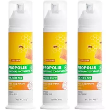 Доктор. Зубная паста Road Propolis против неприятного запаха изо рта, отбеливающая зубная паста, 100 г, 3 шт.