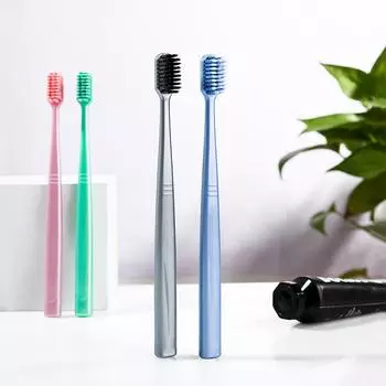 Доктор. Зубная щетка Chen Spiral Wire для взрослых с мягкой щетиной, индивидуальная упаковка – нескользящая ручка, идеально подходит для домашнего использования